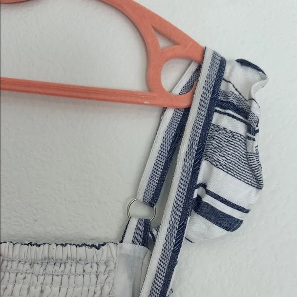 Parker Navy and White Striped Crop Top - Picture 4 of 5